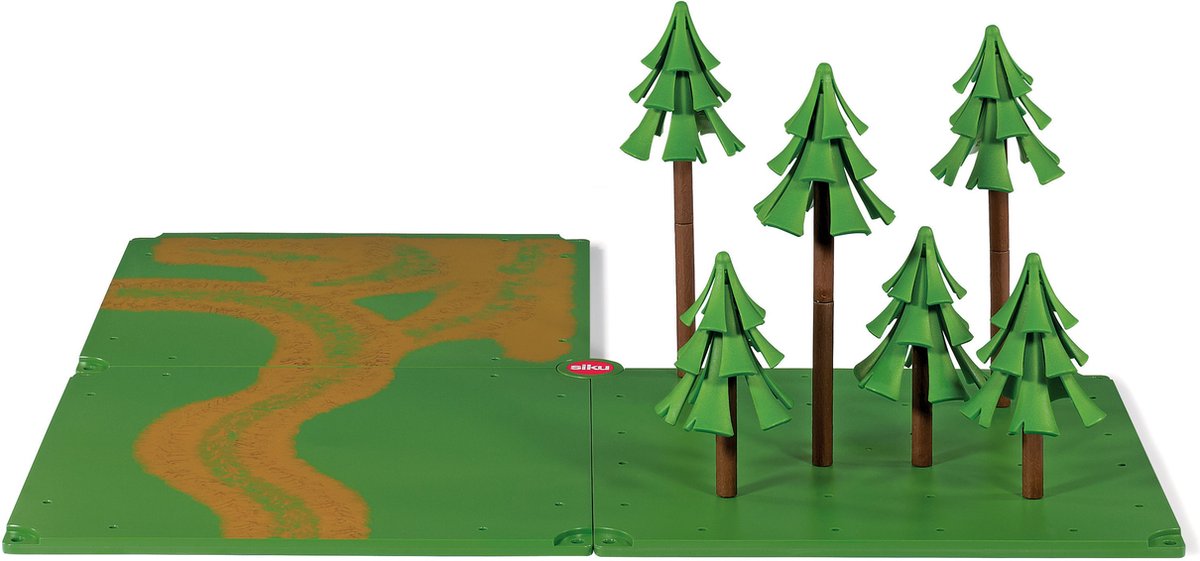 Siku 5699, chemins de campagne et monde forestier, avec feuille d'autocollants, matériau : plastique