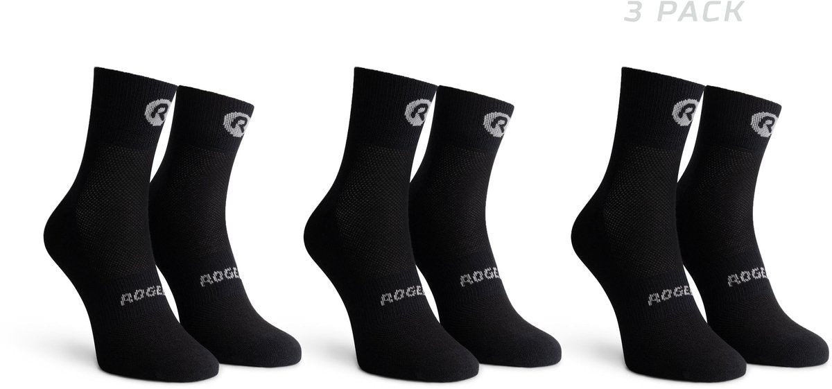 Rogelli core chaussettes de cyclisme - lot de 3 - noir - 44 47