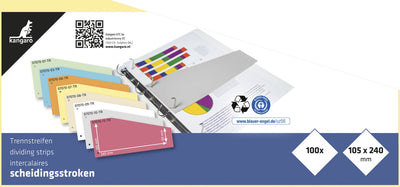 Trapèze de bande de séparation Kangaro - 2 trous - 180 grammes - jaune - 100 pièces - 07070-07-tr
