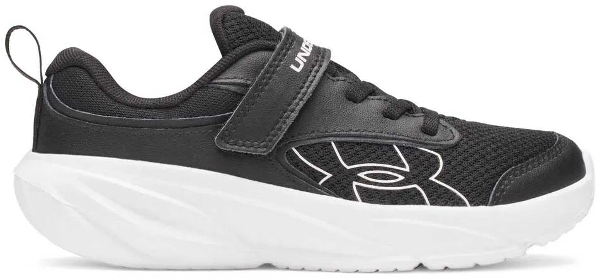 Baskets Under Armour UA BPS Surge 5 AC-BLK pour Garçons - Noir - Blanc