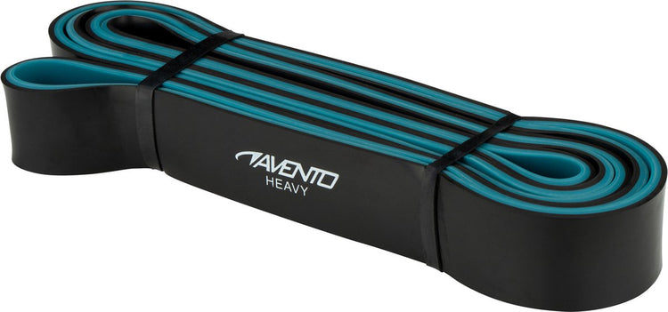 Avento fitness power band latex - lourd - noir bleu