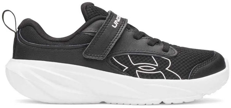 Baskets Under Armour UA BPS Surge 5 AC-BLK pour Garçons - Noir - Blanc