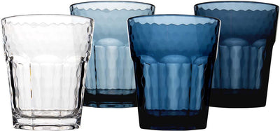 Bo-camp - verre à limonade - mix match - plastique - 200 ml - 4 pièces - bleu
