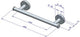 Plieger como porte-serviettes magnétique 260mm brossé