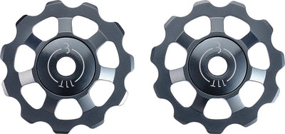 Roues de dérailleur en aluminium Bbb cycling shimano, campagnolo sram - 9 vitesses, 10 vitesses, 11 vitesses, 12 vitesses - durables - gris - 11t - aluboys bdp-21