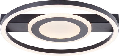 Brilliant maureen - plafonnier - LED 22w - 3000k - noir