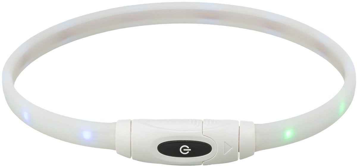 Trixie Luminous Collar Dog USB Silicone rechargeable Multi-Colored