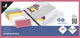 Bande de séparation Kangaro - 2 trous - 240x105mm - 180 grammes - rose - 100 pièces - 07070-13