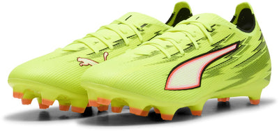 Puma ultra 6 match fg ag chaussures de sport unisexes - alerte jaune- noir-rouge brillant-lime squeeze