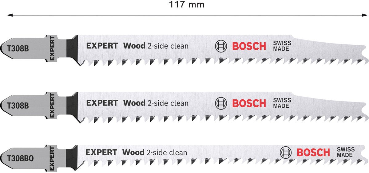 Série expert Bosch - brzeszczot - 3 pièces - tranchant 2 faces - insertion en T