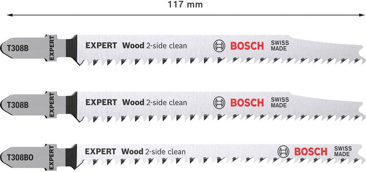 Série expert Bosch - brzeszczot - 3 pièces - tranchant 2 faces - insertion en T