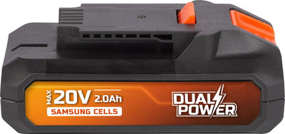Powerplus dual power battery powdp9021 - 20v, 2.0ah - battery for 20v devices - LED power indicator - battery platform