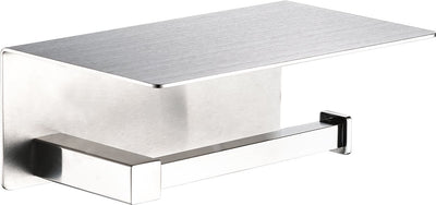 Porte-rouleau papier toilette Plieger Altea avec plateau – montage mural – chrome brossé