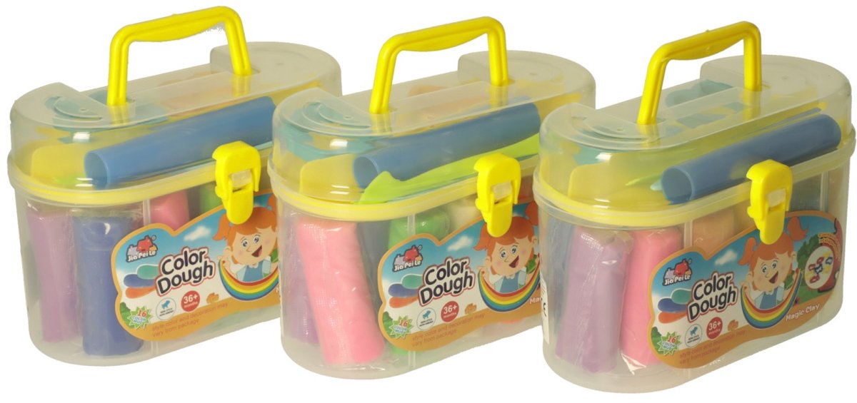 Coffret d'argile dans un coffret de rangement - 16 couleurs d'argile