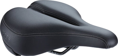 Bbb cycling softshape relax anatomique - selle de vélo pour homme et femme - selle de vélo électrique ou de vélo de ville - position de cyclisme détendue 75° - 265 x 206 mm - noir - bsd-125