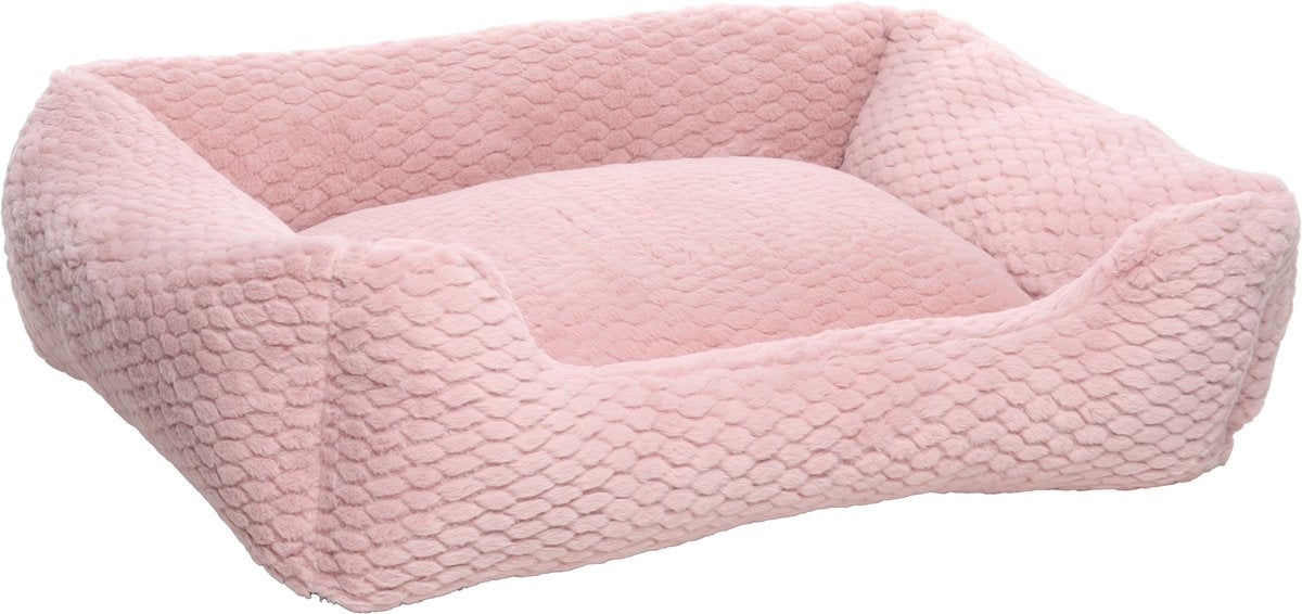 Flamingo dog cushion - dog basket - naya rectangular pink basket 80x67x22cm - extra spacious - soft - comfortable