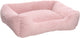 Flamingo dog cushion - dog basket - naya rectangular pink basket 80x67x22cm - extra spacious - soft - comfortable