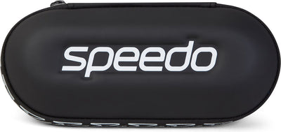 Boîte de rangement Speedo pour lunettes de natation - housse de protection rigide pour lunettes de natation et lunettes de plongée - avec trous de drainage - noir