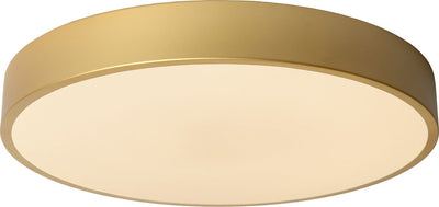 Lucide unar - plafonnier (plafonnier) - ø 39,5 cm - led 3 stepdim - 1x24w 2700k - laiton doré mat