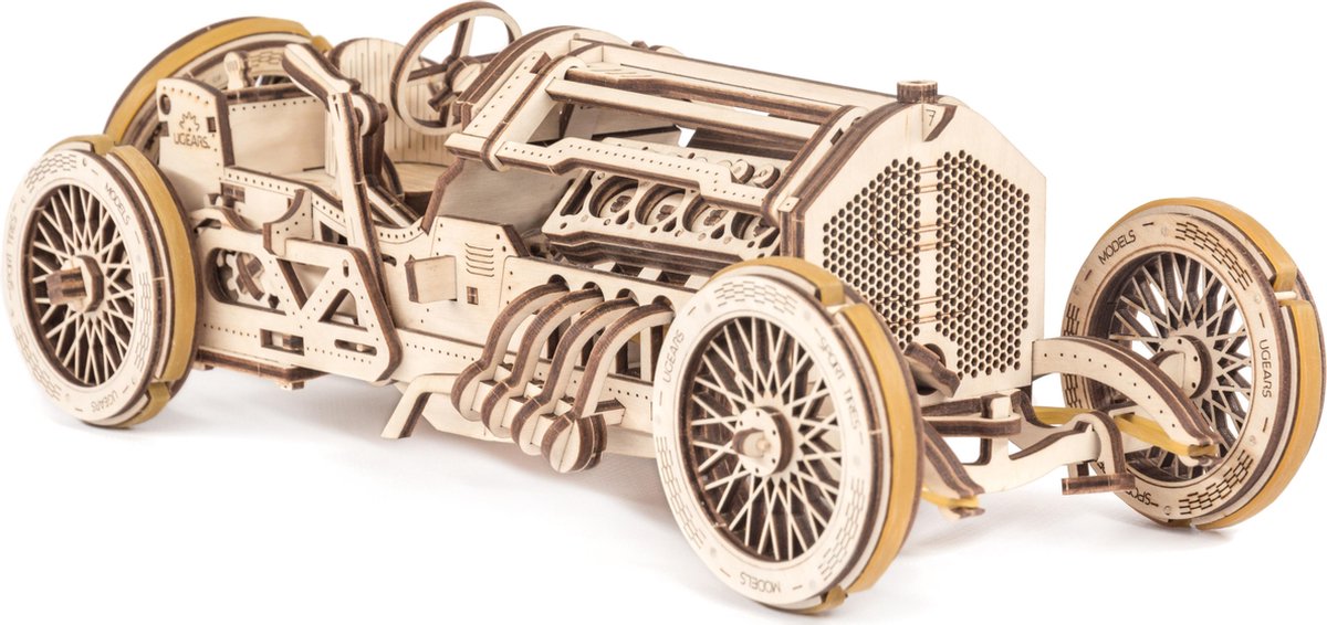 Modèle 3D en bois Ugears - Voiture de grand prix U-9