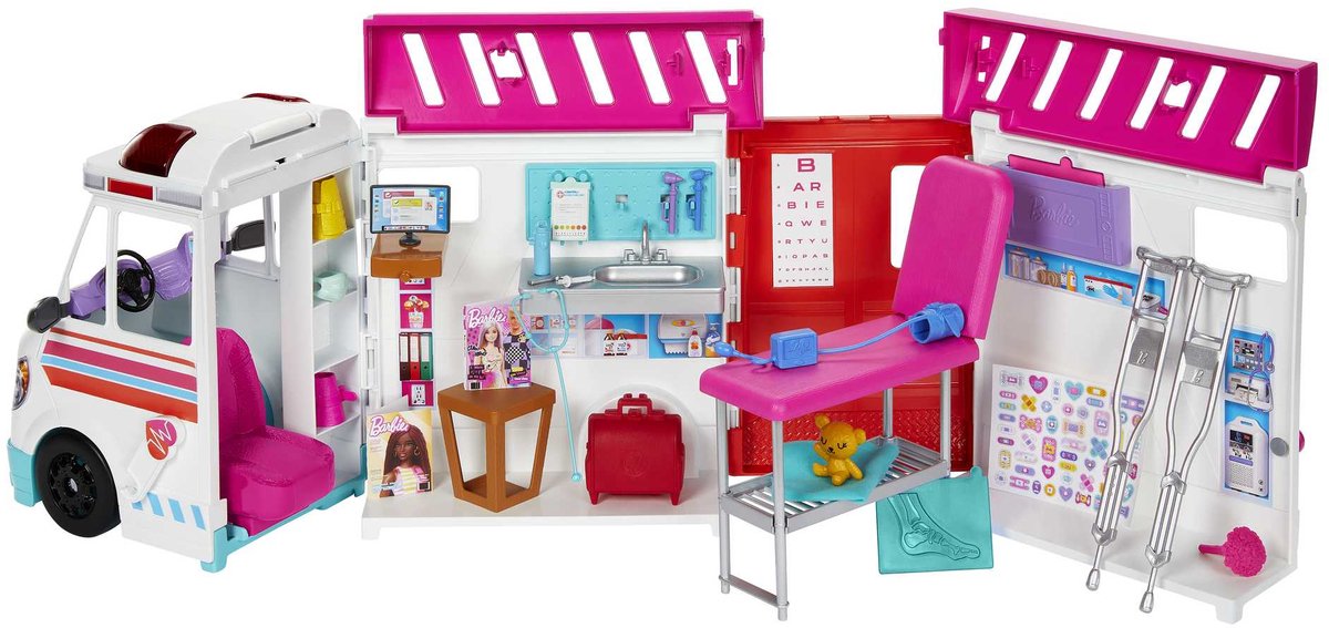 Ensemble de jeux de la clinique d'ambulance Mattel