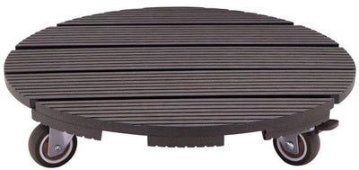 Nature – chariot à plantes WPC – 4 roues avec frein – anthracite