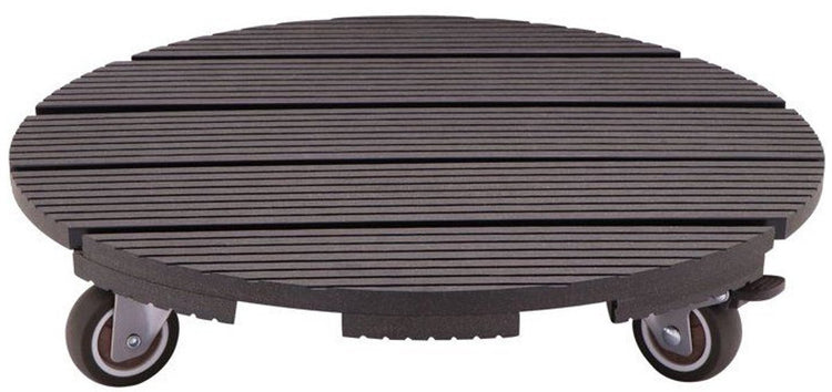 Nature – chariot à plantes WPC – 4 roues avec frein – anthracite