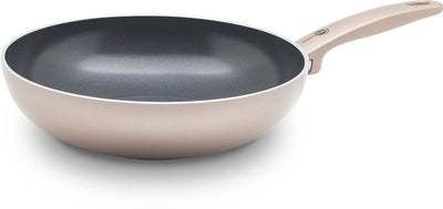 Poêle wok Greenpan Cambridge 28 cm - 3,5 l - revêtement antiadhésif sans PFA - poêle wok induction - poêle en céramique - passe au four jusqu'à 180°c - poignées froides - sans couvercle - bronze
