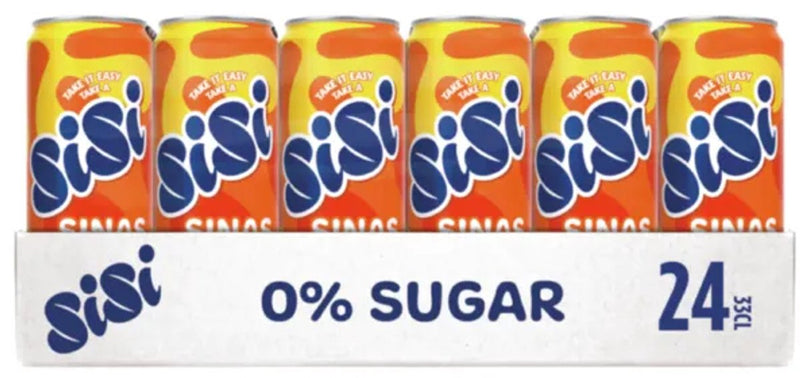 Canette Sisi orange zéro élégant (24x 33cl)