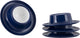 Gimex - ligne unie - coquetier - bleu blanc - 4 pièces