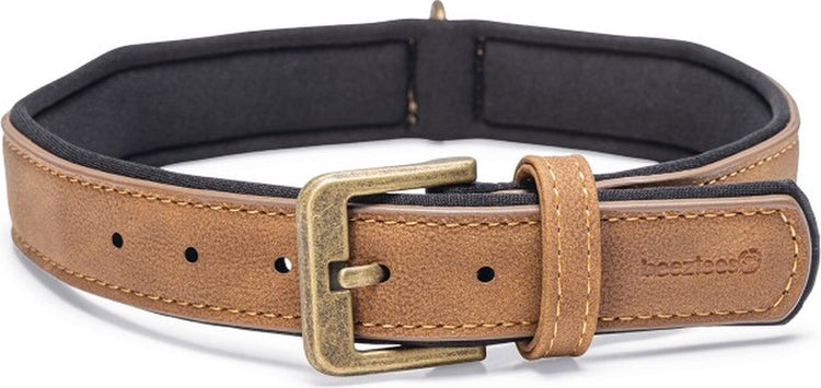 Beeztees collier pour chien balacron hache - cuir artificiel - marron - 43-53 cm x 25 mm