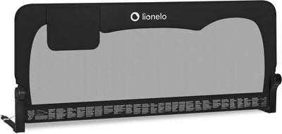 Lionelo hanna – barrière de lit 150x66 cm – pliable à 180° – cadre en aluminium – ceinture sécurisée standsafe – jusqu'à 27 kg – filet aéré – pour matelas jusqu'à 45 cm – certifié SGS – adapté aux voyages – montage facile