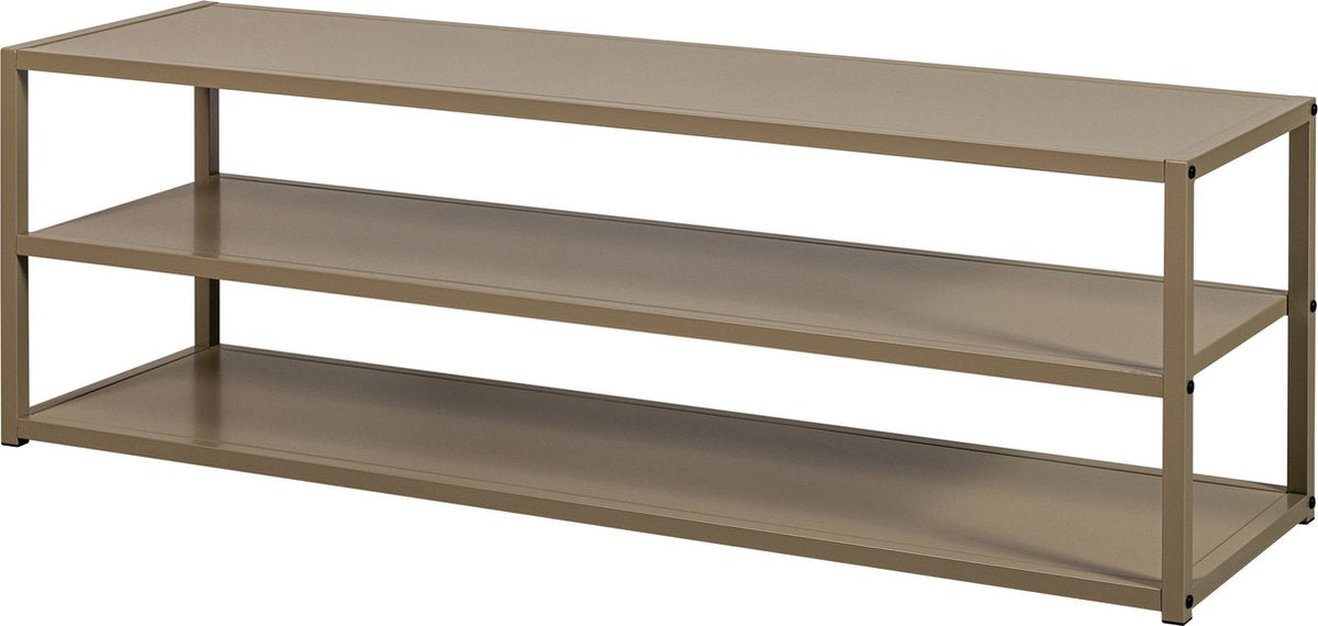 Support meuble TV Woood - métal - argile - 40x120x35 cm