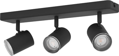 Eglo consuma 1 spot - salle de bain - gu10 - 40 cm - noir