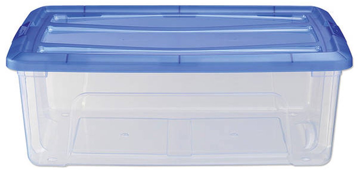 IRIS IRIS TOPBOX BOX BOX 30L 57.5X39X20.5 cm Blue transparent