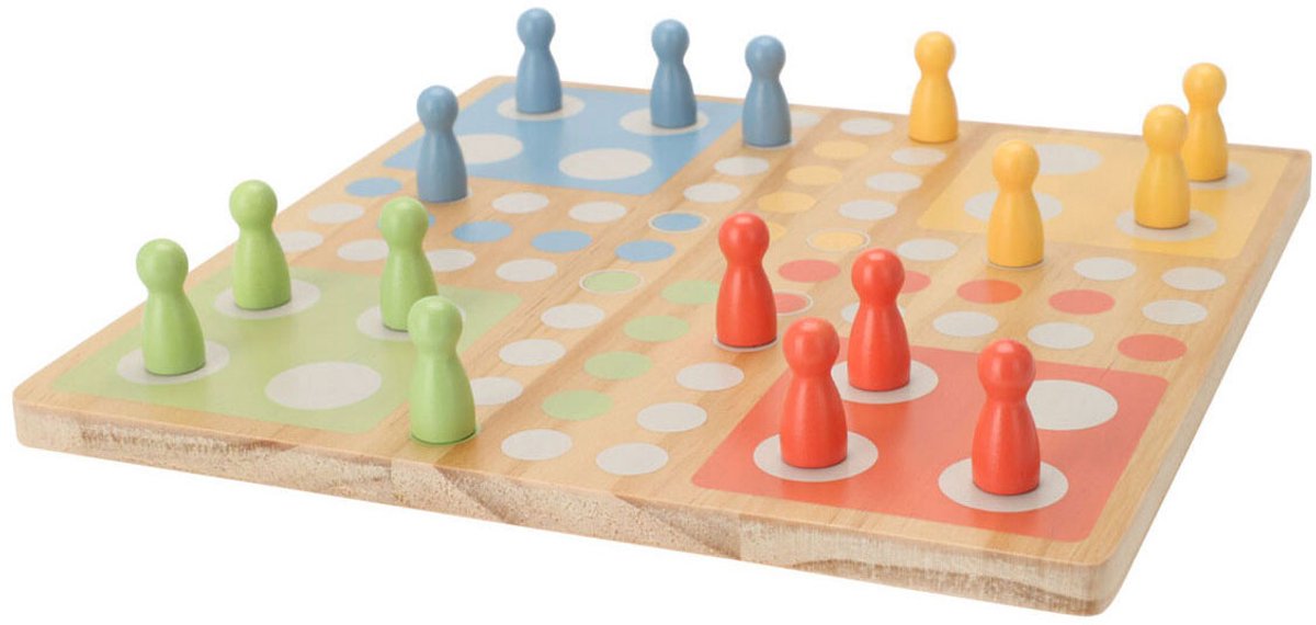 Jeu de société en bois ludo