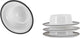 Gimex - ligne linea - coquetier - noir - 4 pièces