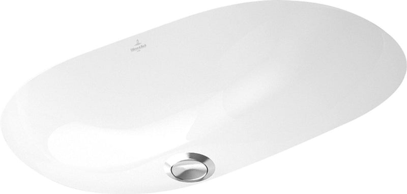Vasque sous plan Villeroy boch o.novo - 53x32cm - avec trop-plein sans trou pour robinetterie banc céramique+ blanc