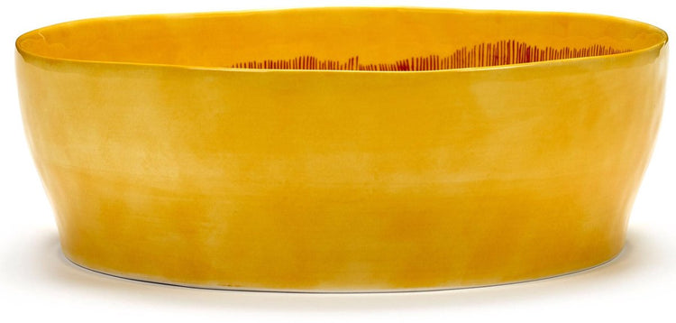 Serax - festin ottolenghi - saladier - jaune rouge - 28 ø