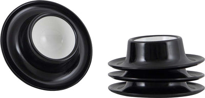 Gimex - ligne unie - coquetier - noir et blanc - 4 pièces