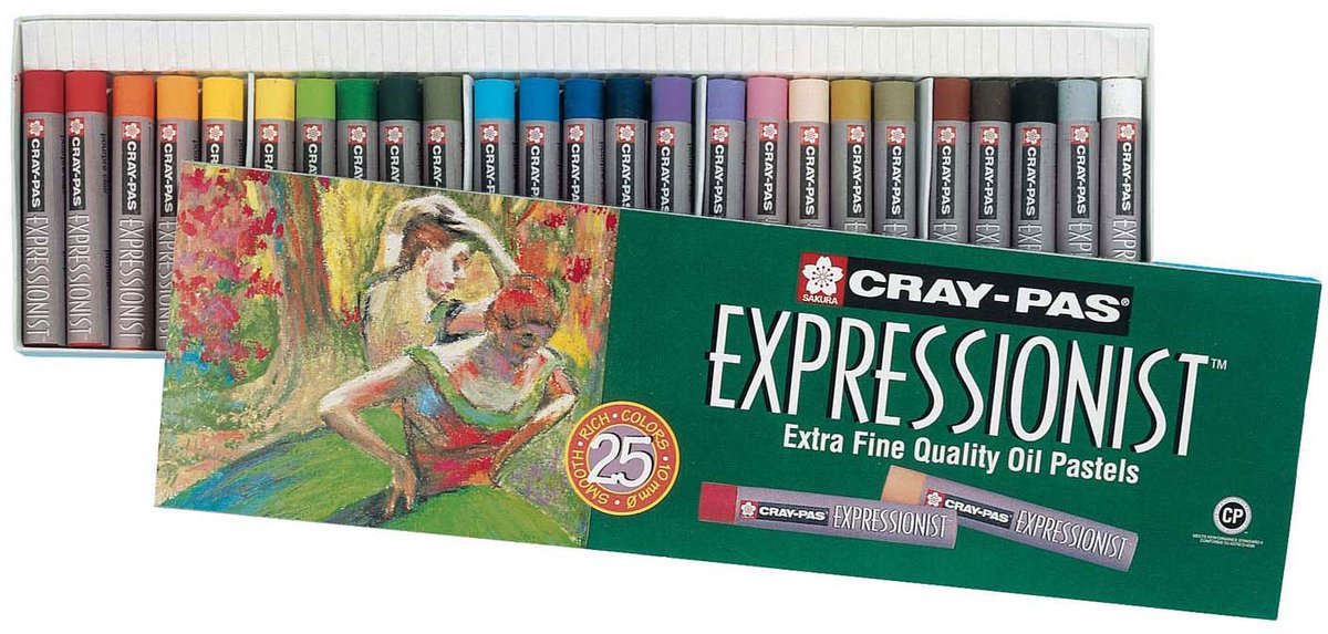 Sakura Cray-Pas expressionniste et 25 pastels d'huile