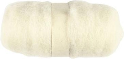 Laine cardée Creativ company, blanche, 100 gr 1 pelote