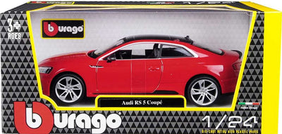 Bburago audi rs 5 coupé (rouge) 1:24