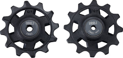 Bbb cycling rollerboys 12t sr-xplr – roues de dérailleur – convient pour sram xplr 12 vitesses – noir - bdp-10x