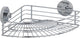 Wenko support d'angle vide-loc bari chrome 31x22cm - support de douche - panier de douche - montage sans perçage