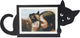 Balvi cadre photo cadre photo chat caché 10 x 15 métal noir horizontal