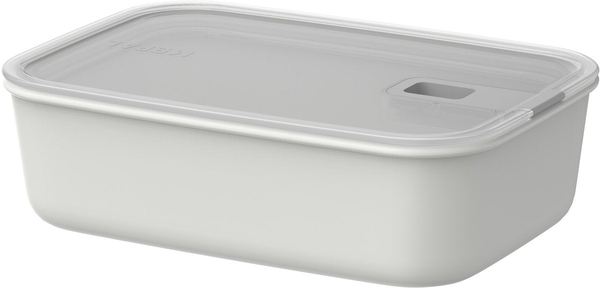 Récipient alimentaire Mepal easyclip - 1,5 l - récipient alimentaire à fermeture coulissante - convient au micro-ondes. four à vapeur. réfrigérateur et congélateur - blanc nordique