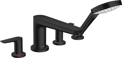 Hansgrohe talis e set de finition pour robinet de baignoire 4 trous sur rebord pour set encastré 13244180 noir mat