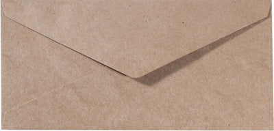 Enveloppes Florence de qualité robuste, grand rectangle kraft marron, 25 pièces, 11,5 x 22,5 cm