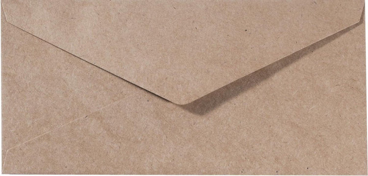 Enveloppes Florence de qualité robuste, grand rectangle kraft marron, 25 pièces, 11,5 x 22,5 cm